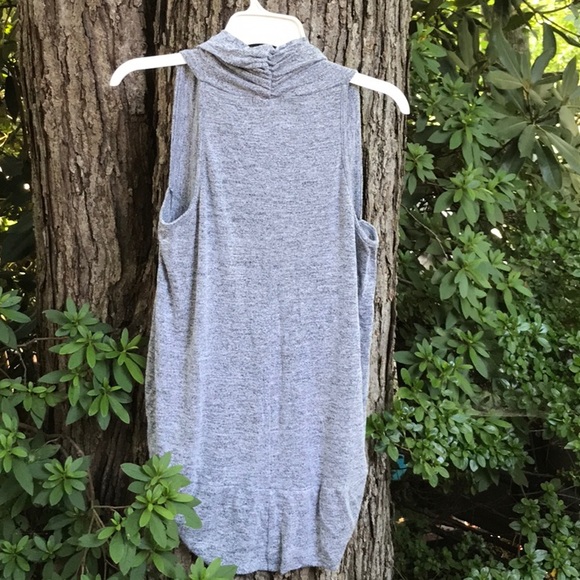 Wet Seal Loose Hanging Heather Gray Sweater Vest Rayon Blend No Buttons XL - Picture 7 of 12